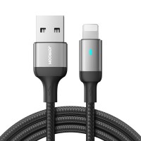  USB kabelis Joyroom S-UL012A10 USB to Lightning 2.4A 1.2m black 